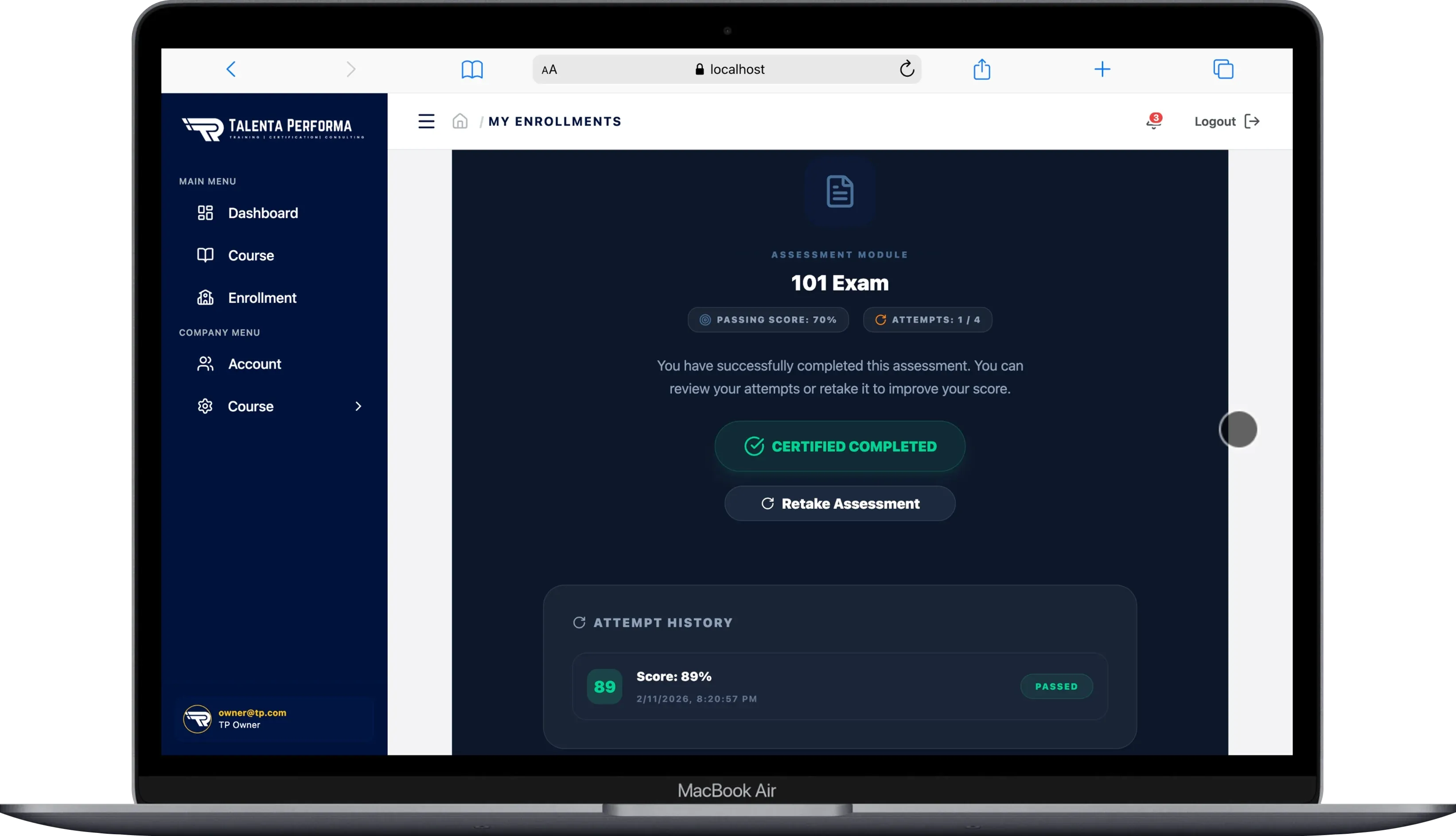 AI Grading Dashboard
